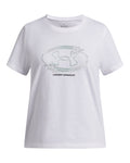 UA Star Logo Lockertag Girls' Short Sleeve - White