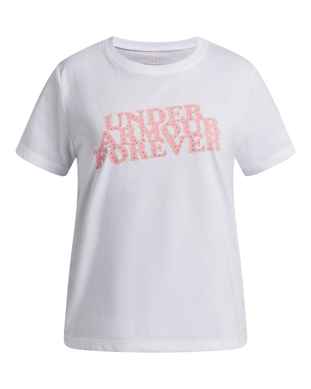 UA Forever Girls' Short Sleeve - White