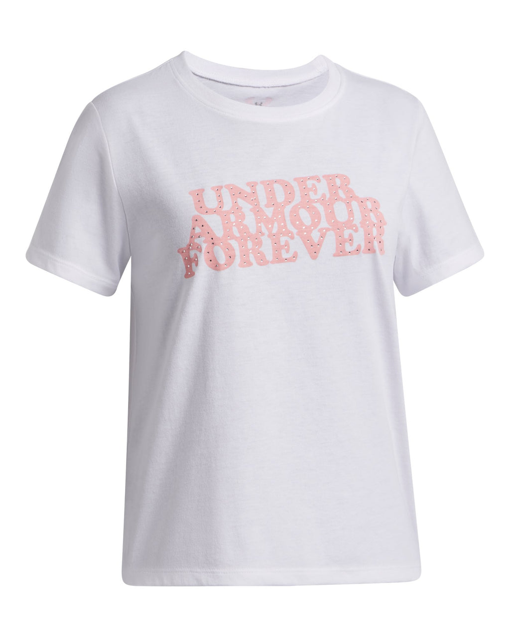 UA Forever Girls' Short Sleeve - White