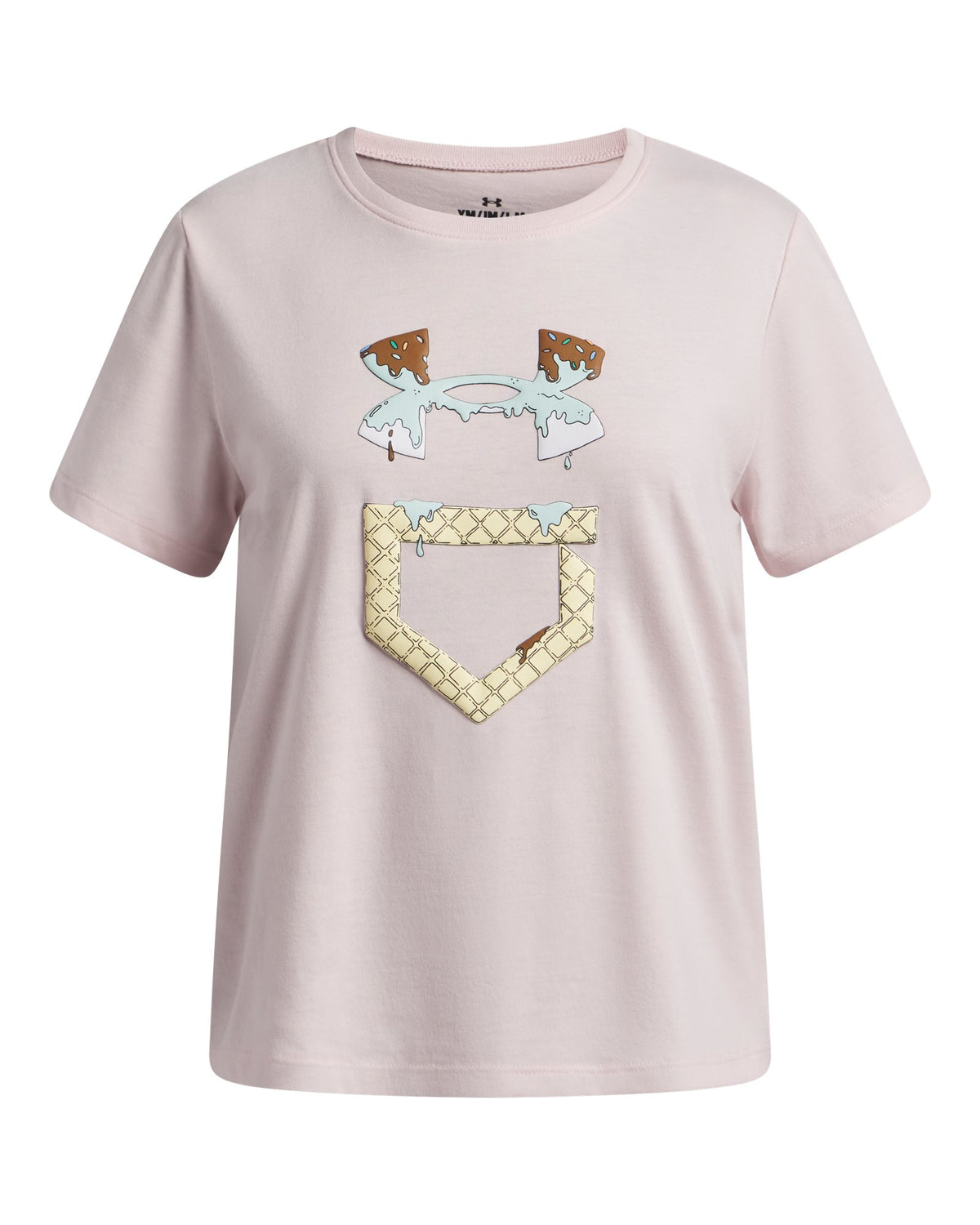 UA Softball Ice Cream Girls' Short Sleeve - Pink