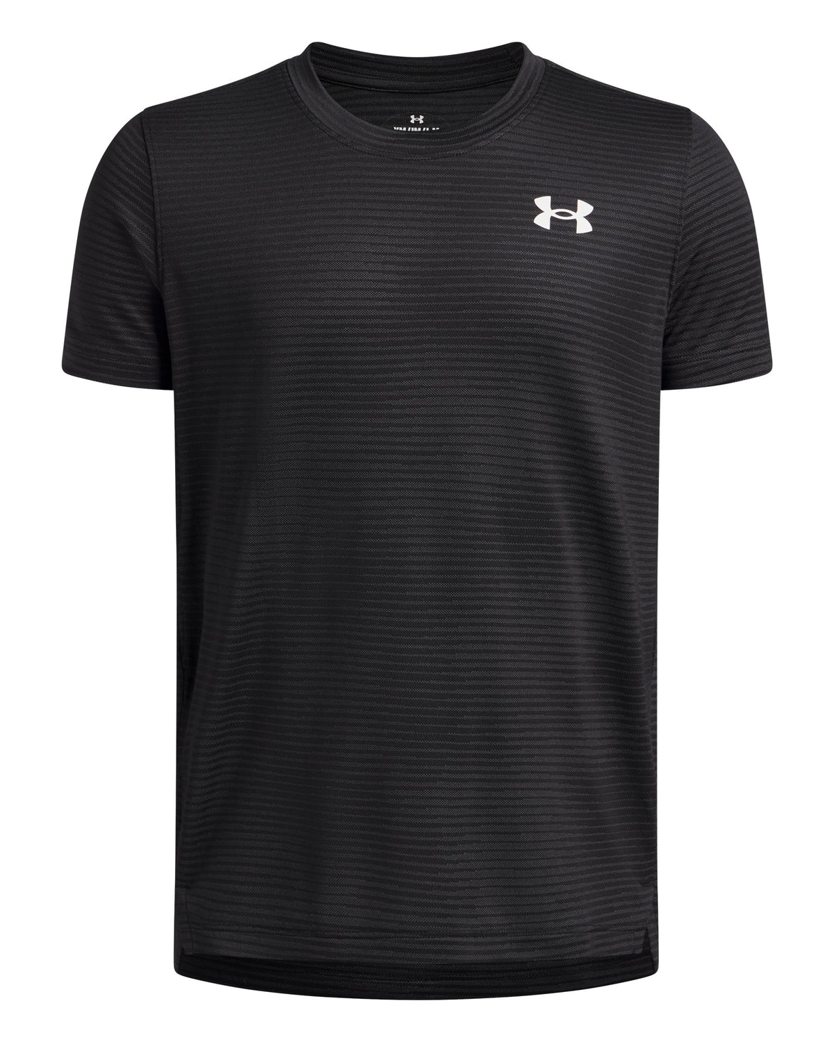 UA Tech™ Vent Jacquard Boys' Short Sleeve - Black