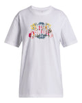 UA Empowerment Patch Girls' Oversized Short Sleeve - White