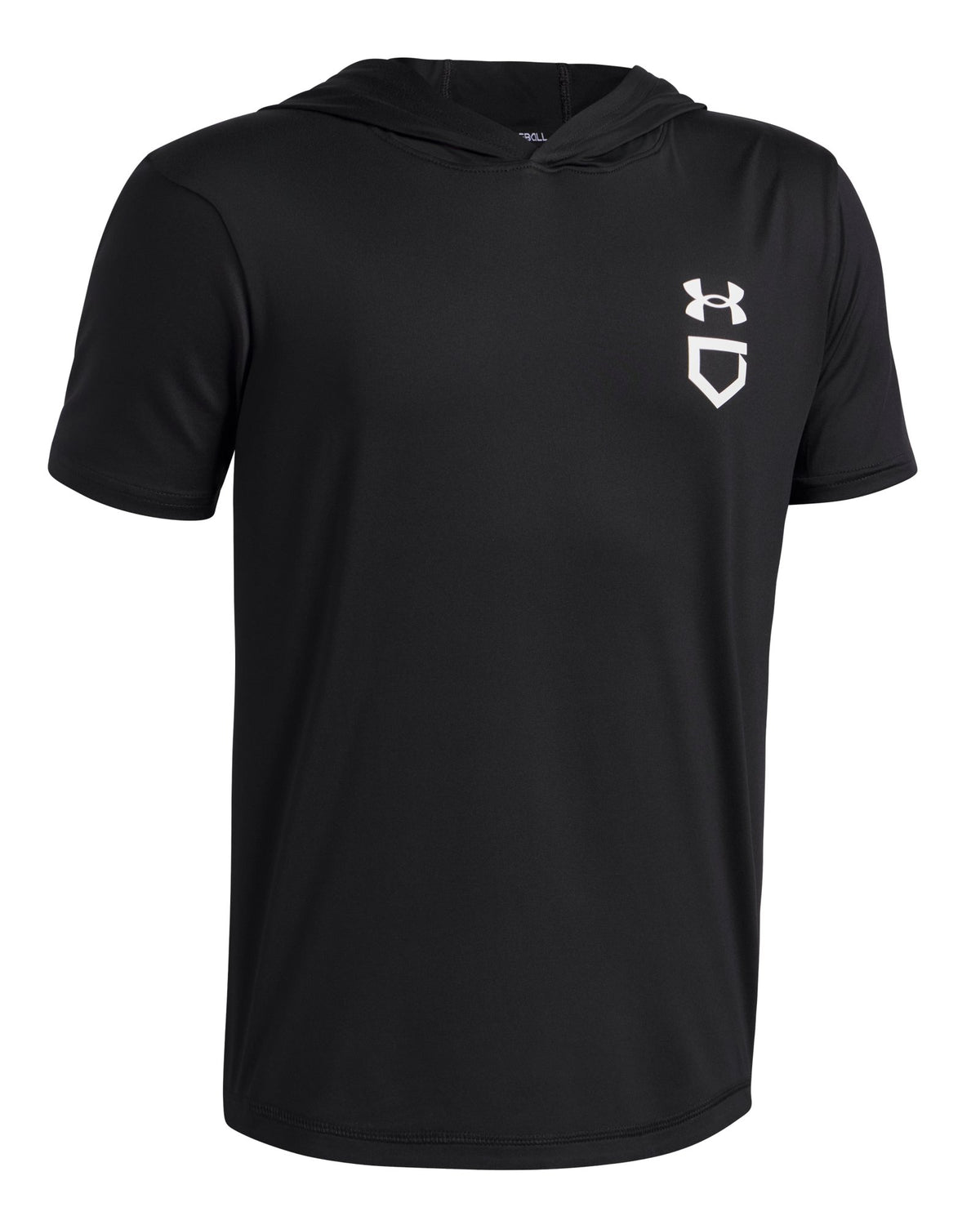 UA Utility Lightweight Boys' Short Sleeve Hoodie - Black