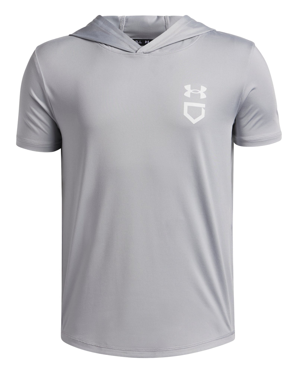 UA Utility Lightweight Boys' Short Sleeve Hoodie - Gray