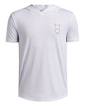 UA Utility Lightweight Boys' Short Sleeve Hoodie - White