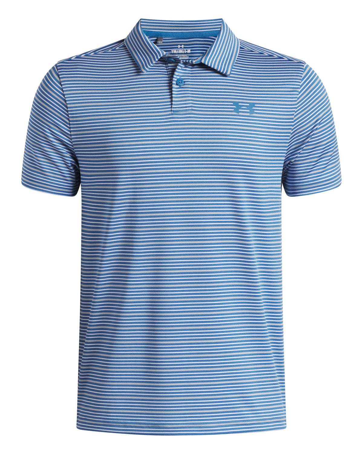 UA Matchplay Stripe Boys' Polo - Blue