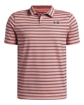 UA Matchplay Stripe Boys' Polo - Pink