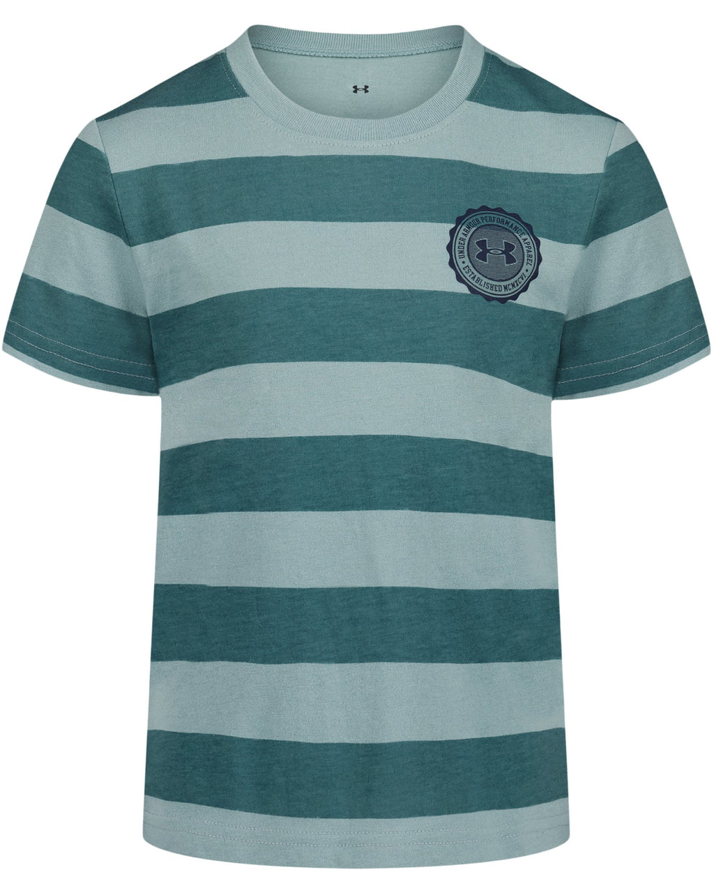 UA Printed Stripe Little Boys' Short Sleeve - Green