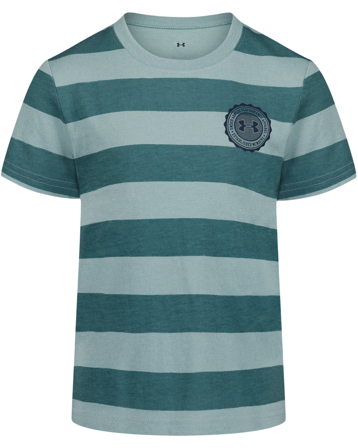 UA Printed Stripe Little Boys' Short Sleeve - Green