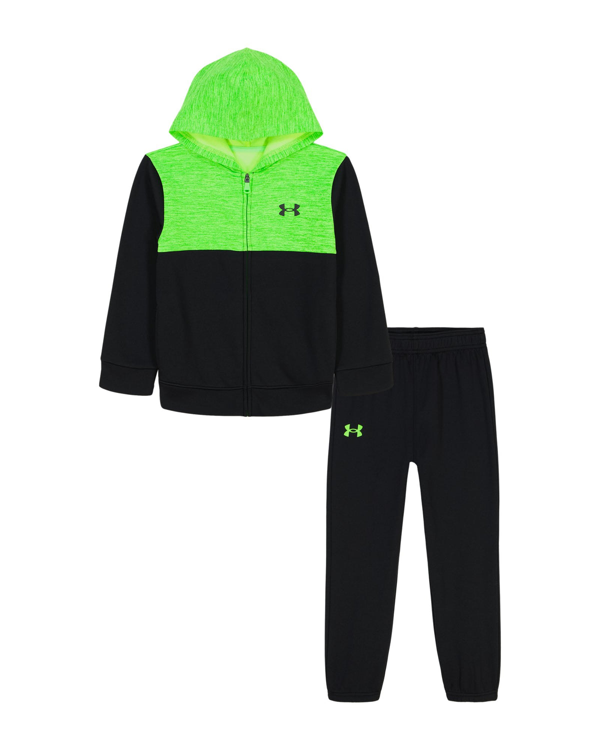 UA Colorblock Infant Boys' Zip-Up Hoodie Set - Green