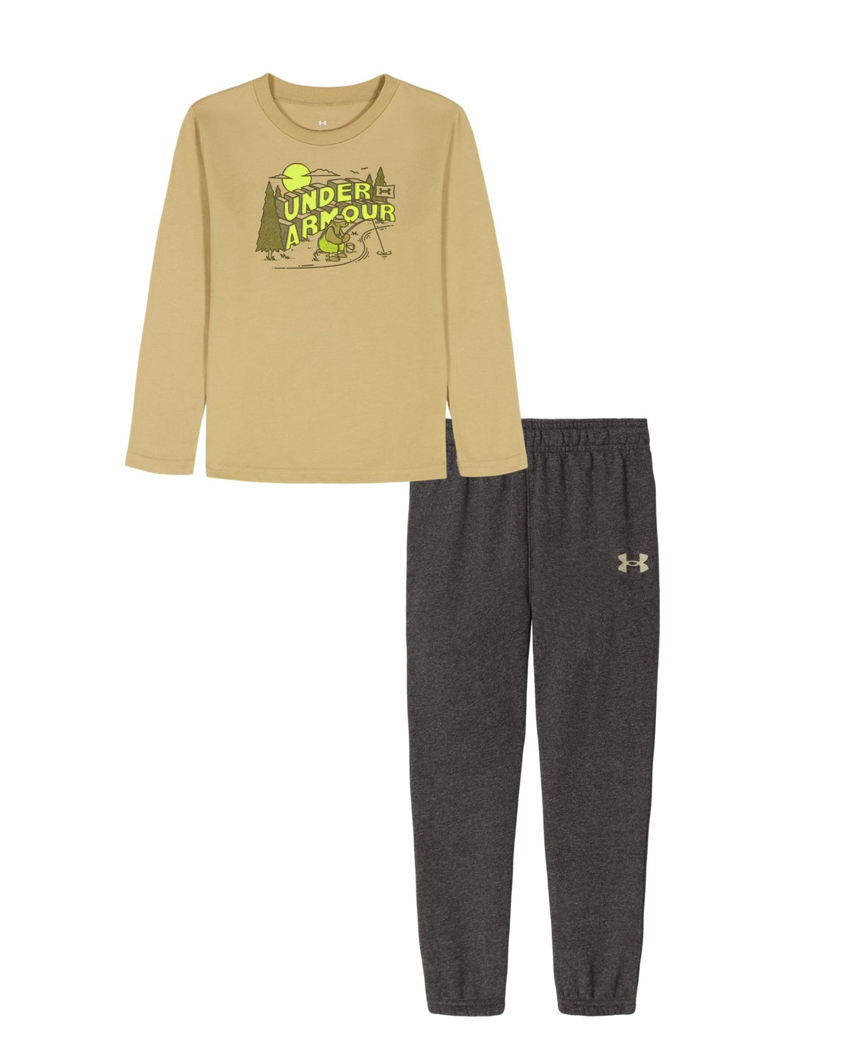 UA Bear Fishing Infant Boys' Long Sleeve & Joggers Set - Brown