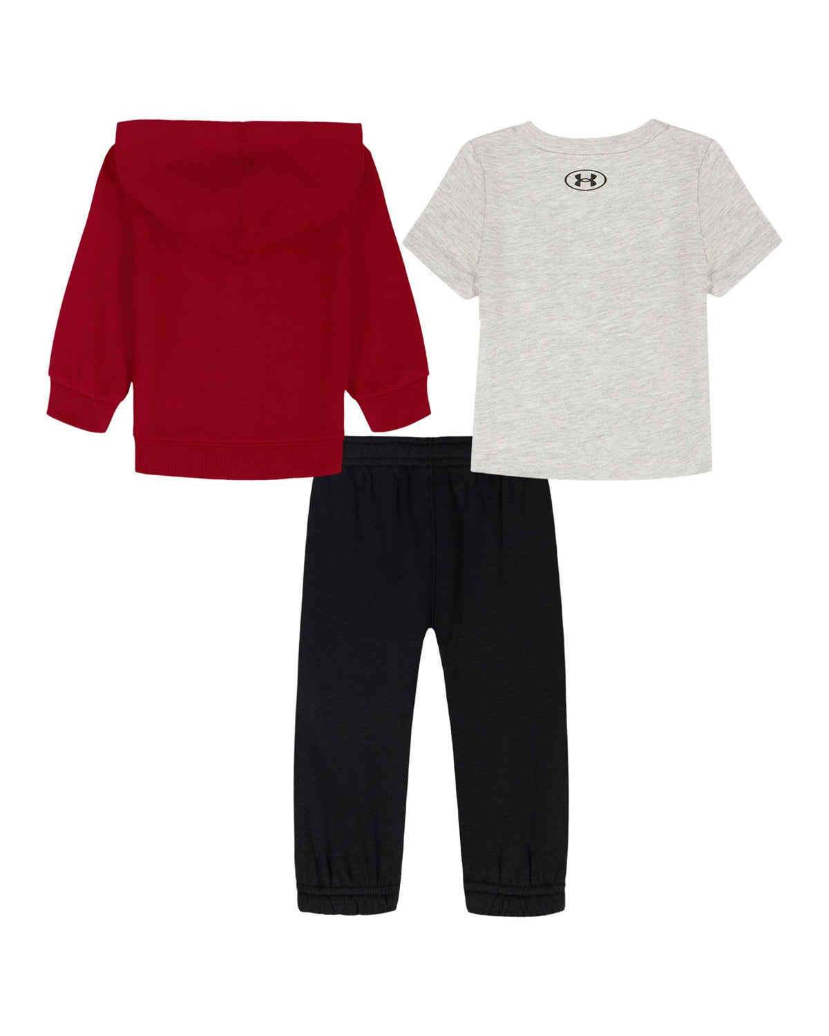 UA Rival Newborn Boys' 3-Piece Hoodie Set - Red
