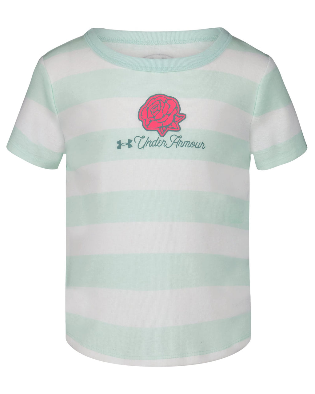 UA Rugby Stripe Little Girls' Short Sleeve - Blue