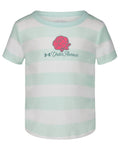 UA Rugby Stripe Little Girls' Short Sleeve - Blue