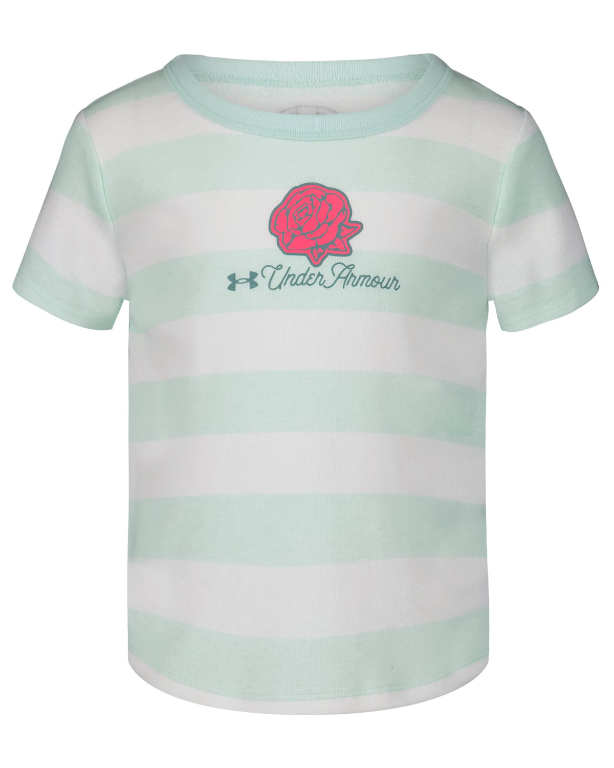 UA Rugby Stripe Little Girls' Short Sleeve - Blue