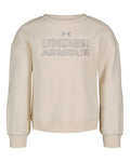 UA Rival Little Girls' Crewneck Pullover - Brown