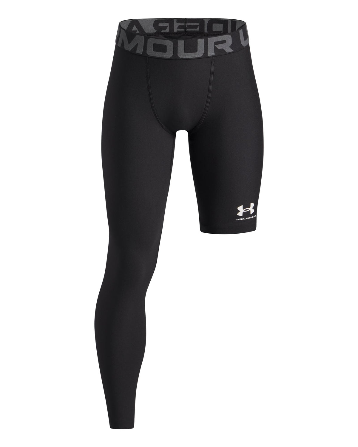 HeatGear® Asymmetrical Right Boys' Leggings - Black