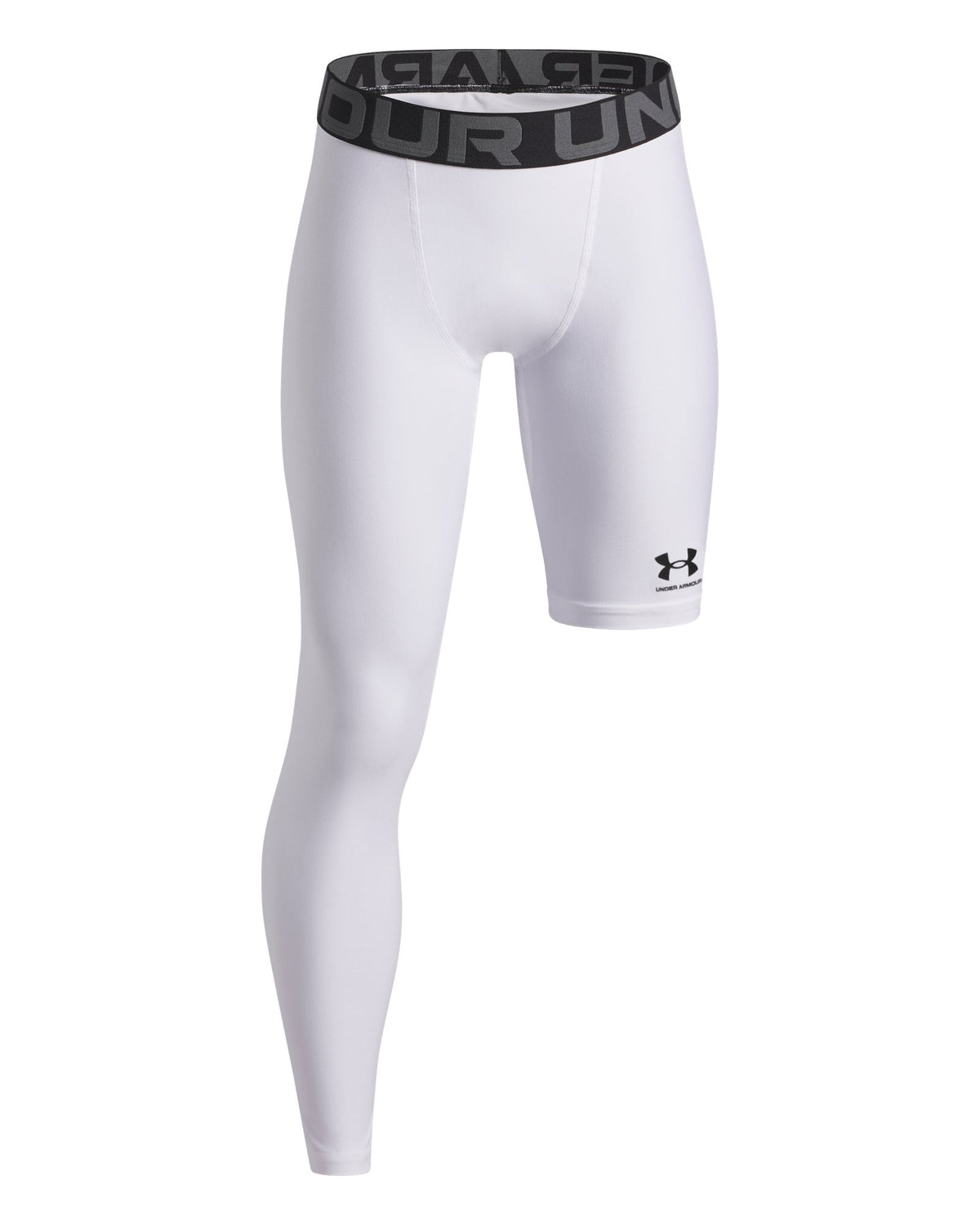 HeatGear® Asymmetrical Right Boys' Leggings - White