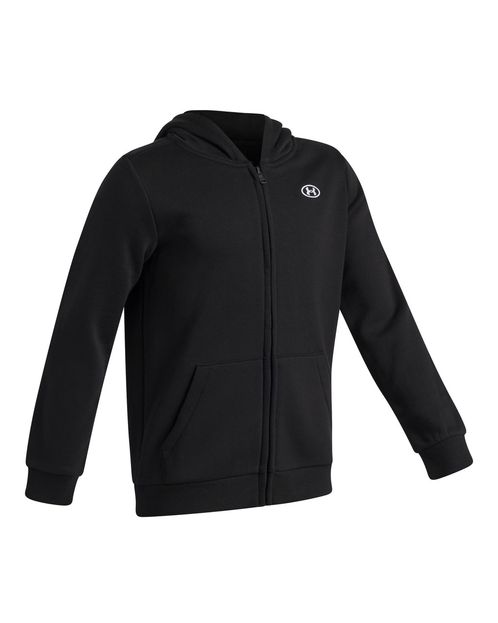 UA Rival Fleece Boys' Full-Zip Hoodie - Black