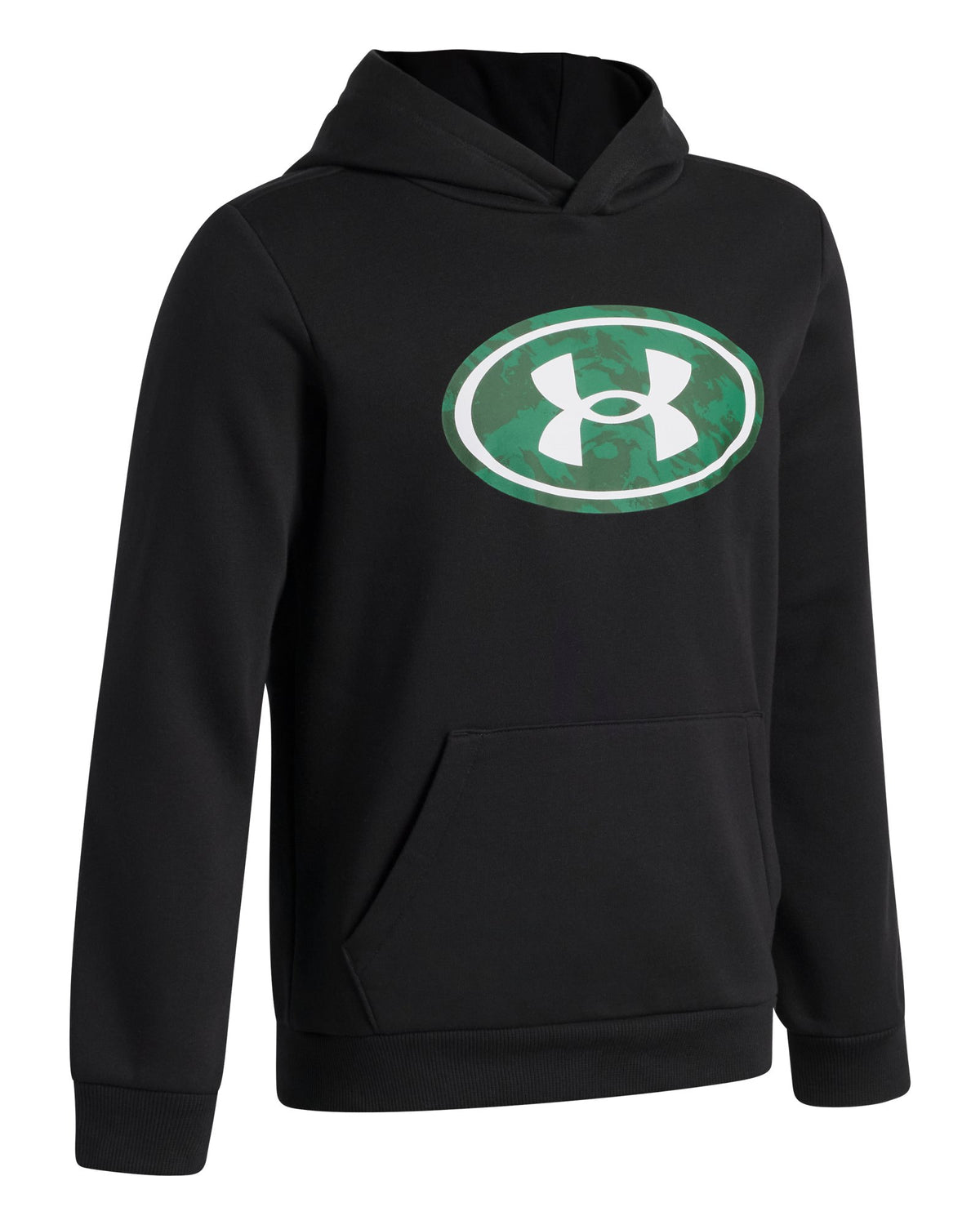 UA Rival Fleece Key Print Fill Boys' Hoodie - Black