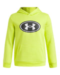 UA Rival Fleece Key Print Fill Boys' Hoodie - Green
