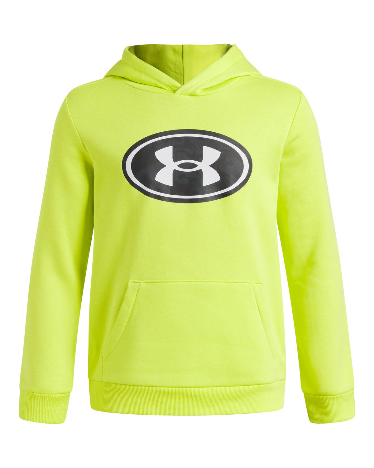UA Rival Fleece Key Print Fill Boys' Hoodie - Green