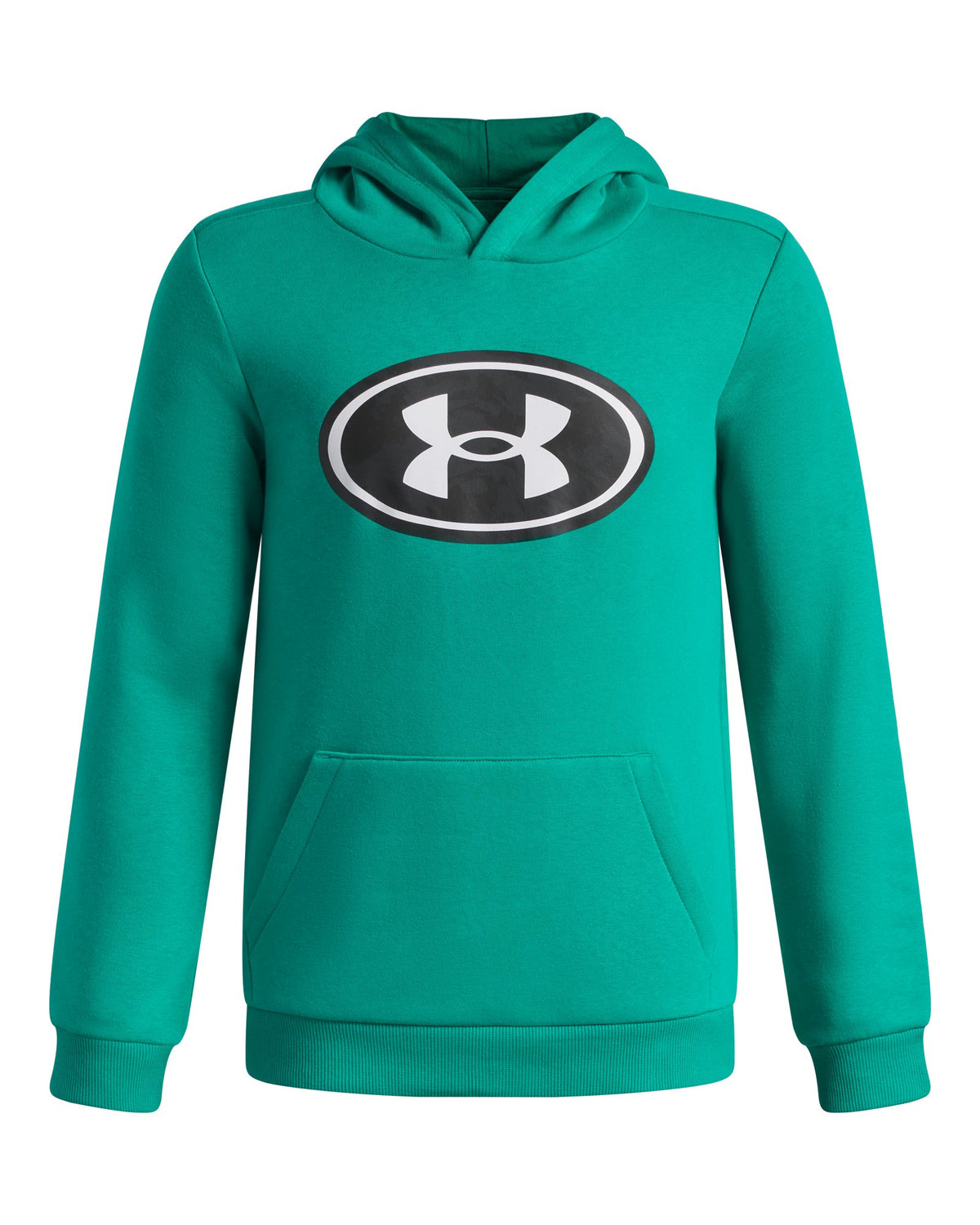 UA Rival Fleece Key Print Fill Boys' Hoodie - Green