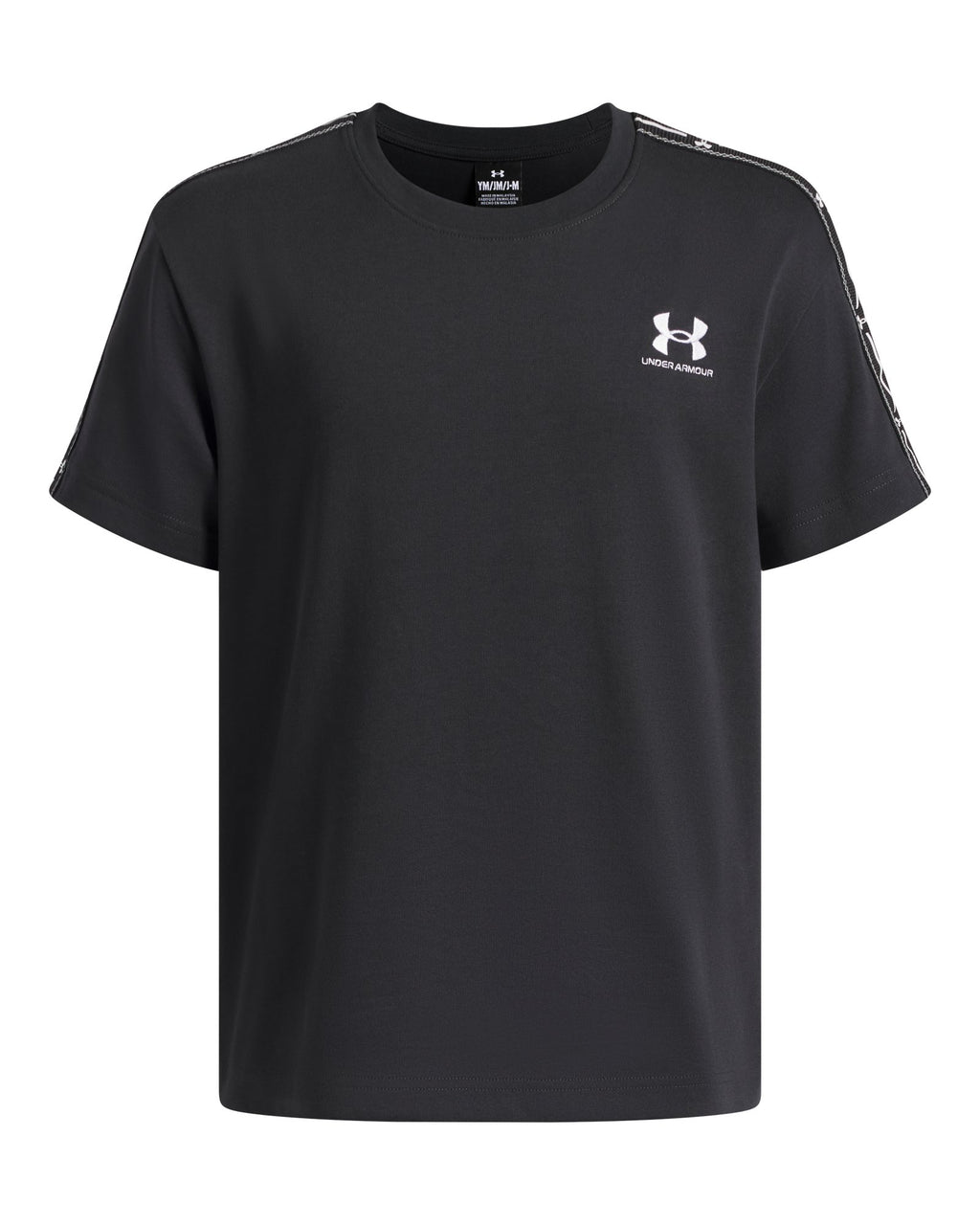 UA Icon Taped Boys' Short Sleeve - Gray