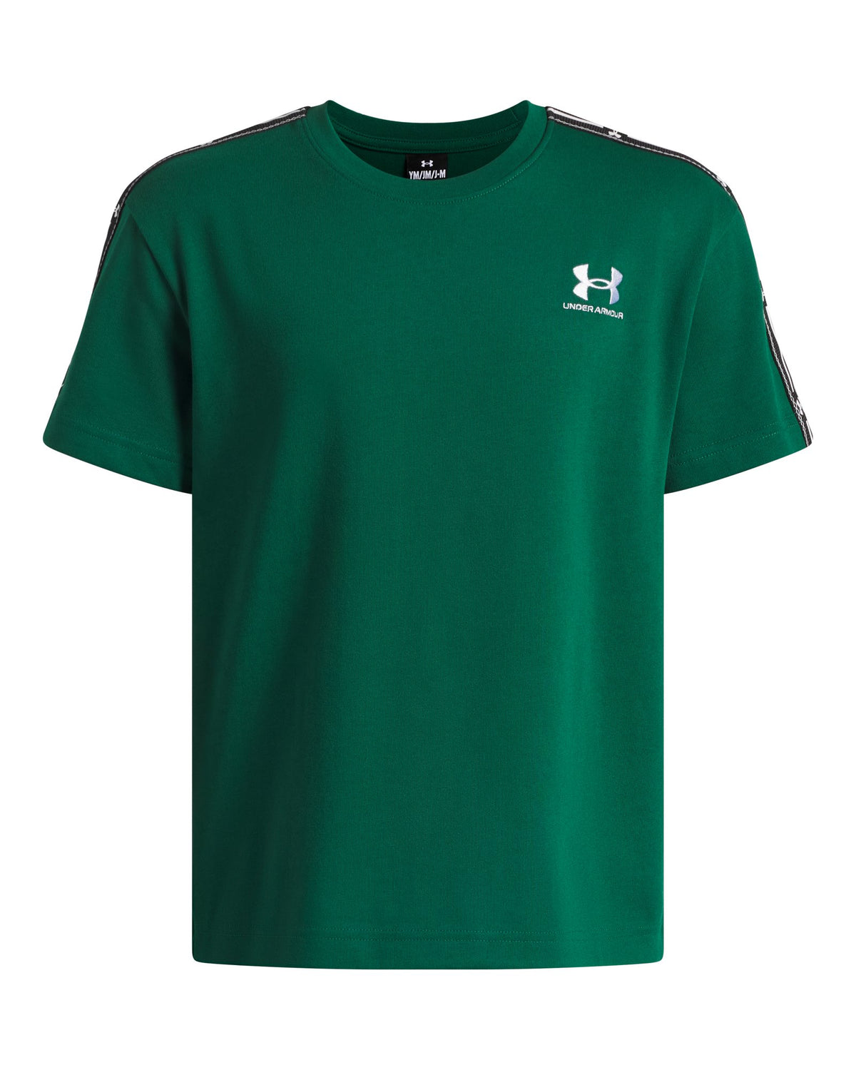 UA Icon Taped Boys' Short Sleeve - Green