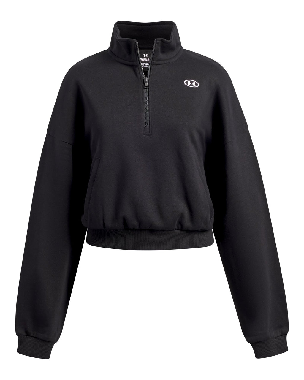 UA Rival Fleece Girls' ½ Zip - Black