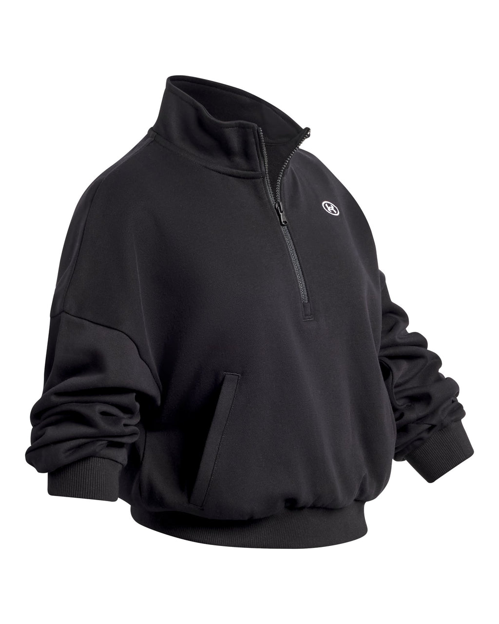UA Rival Fleece Girls' ½ Zip - Black