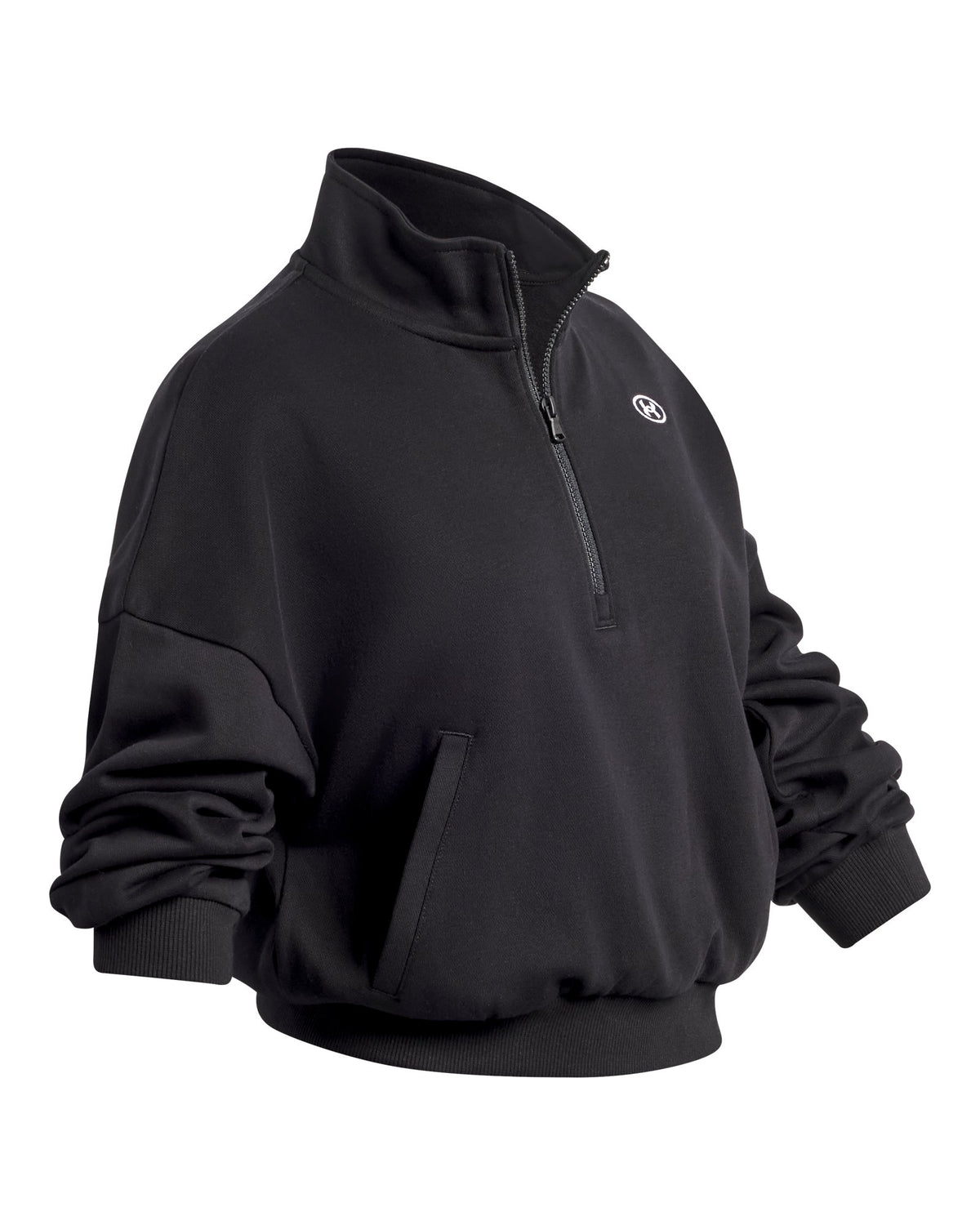 UA Rival Fleece Girls' ½ Zip - Black