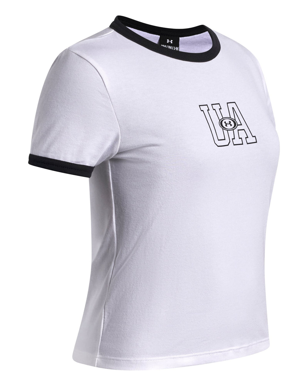 UA Ringer Girls' Short Sleeve T-Shirt - White