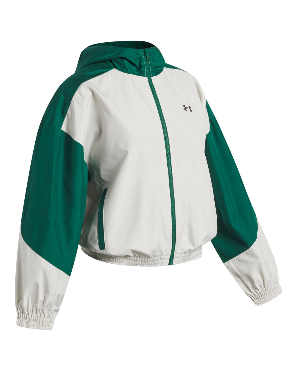 UA Icon Woven Girls' Full Zip - White