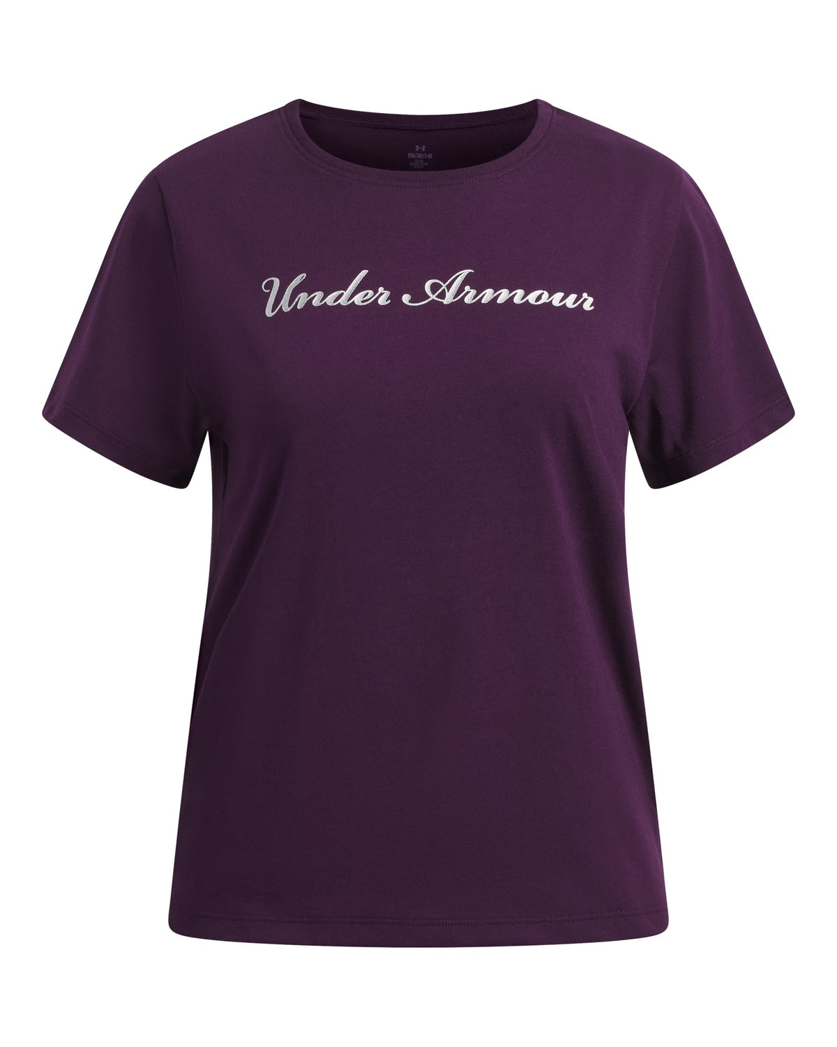 UA Rival Shimmer Girls' Short Sleeve - Purple