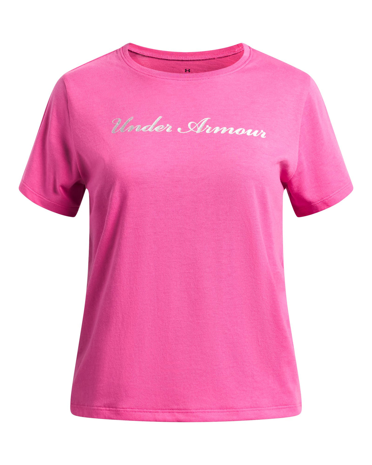UA Rival Shimmer Girls' Short Sleeve - Pink