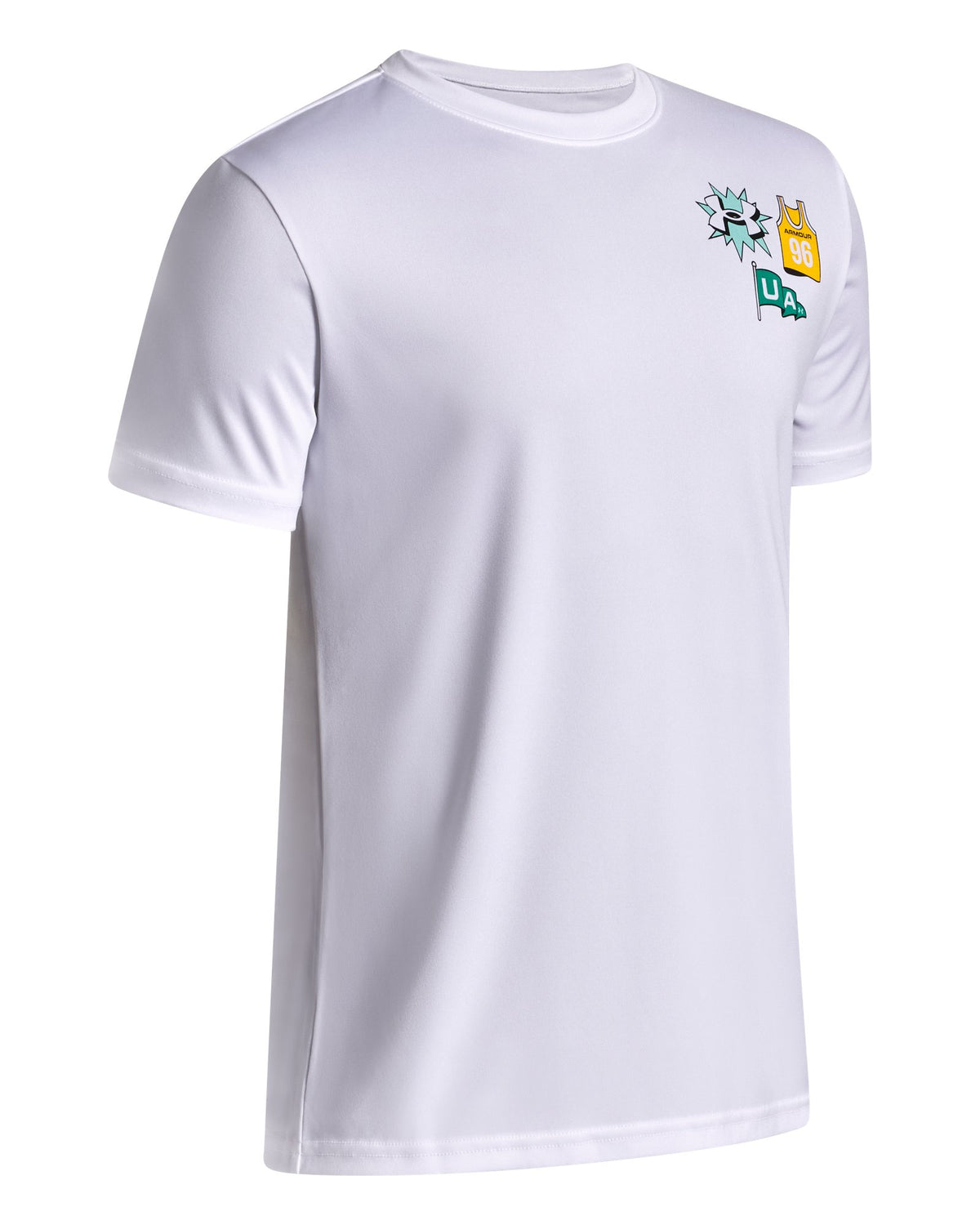 UA Tech™ Graphic Boys' Short Sleeve - White