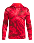 Armour Fleece® Printed Boys' Hoodie - Red