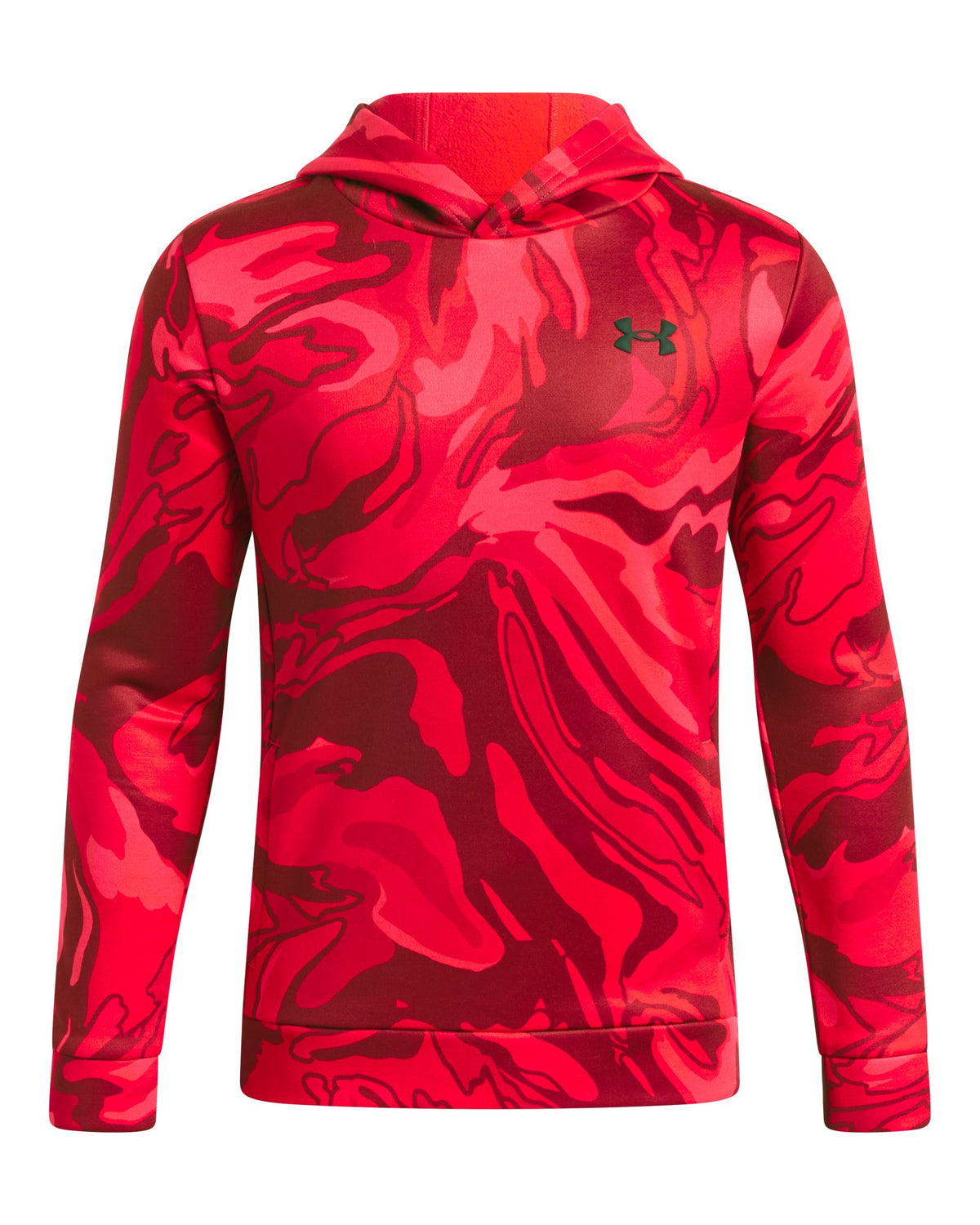 Armour Fleece® Printed Boys' Hoodie - Red