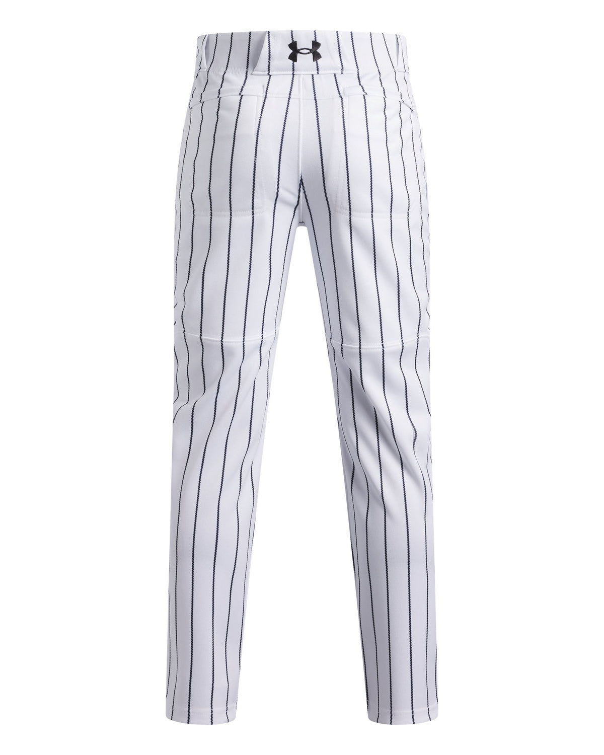 UA Utility Pro Pinstripe Tapered Boys' Baseball Pants - White