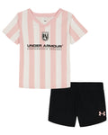 UA Uniform Mesh Little Girls' Shorts Set - Pink