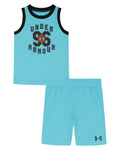 UA Basketball Jersey Little Boys' Set - Blue