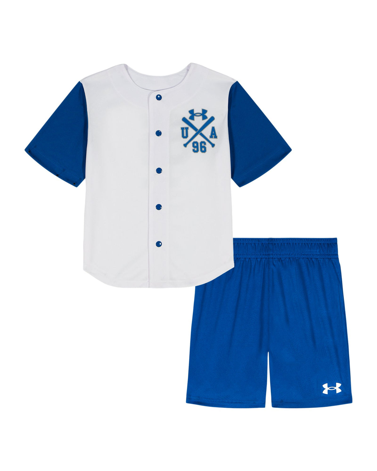 UA Baseball Jersey Little Boys' Set - White