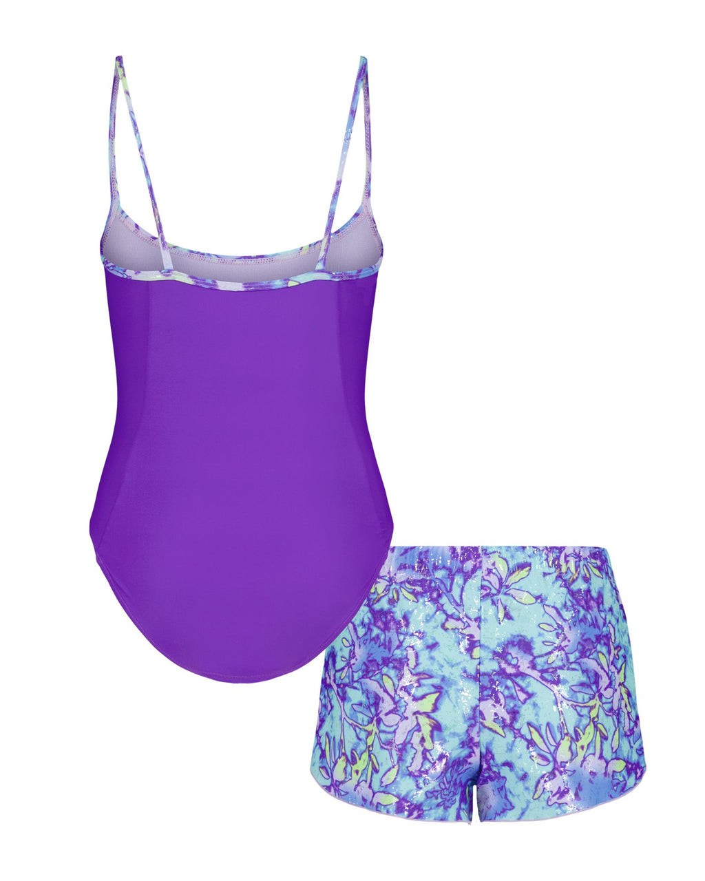 UA Floral Dye Girls' Set - Purple