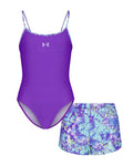 UA Floral Dye Girls' Set - Purple