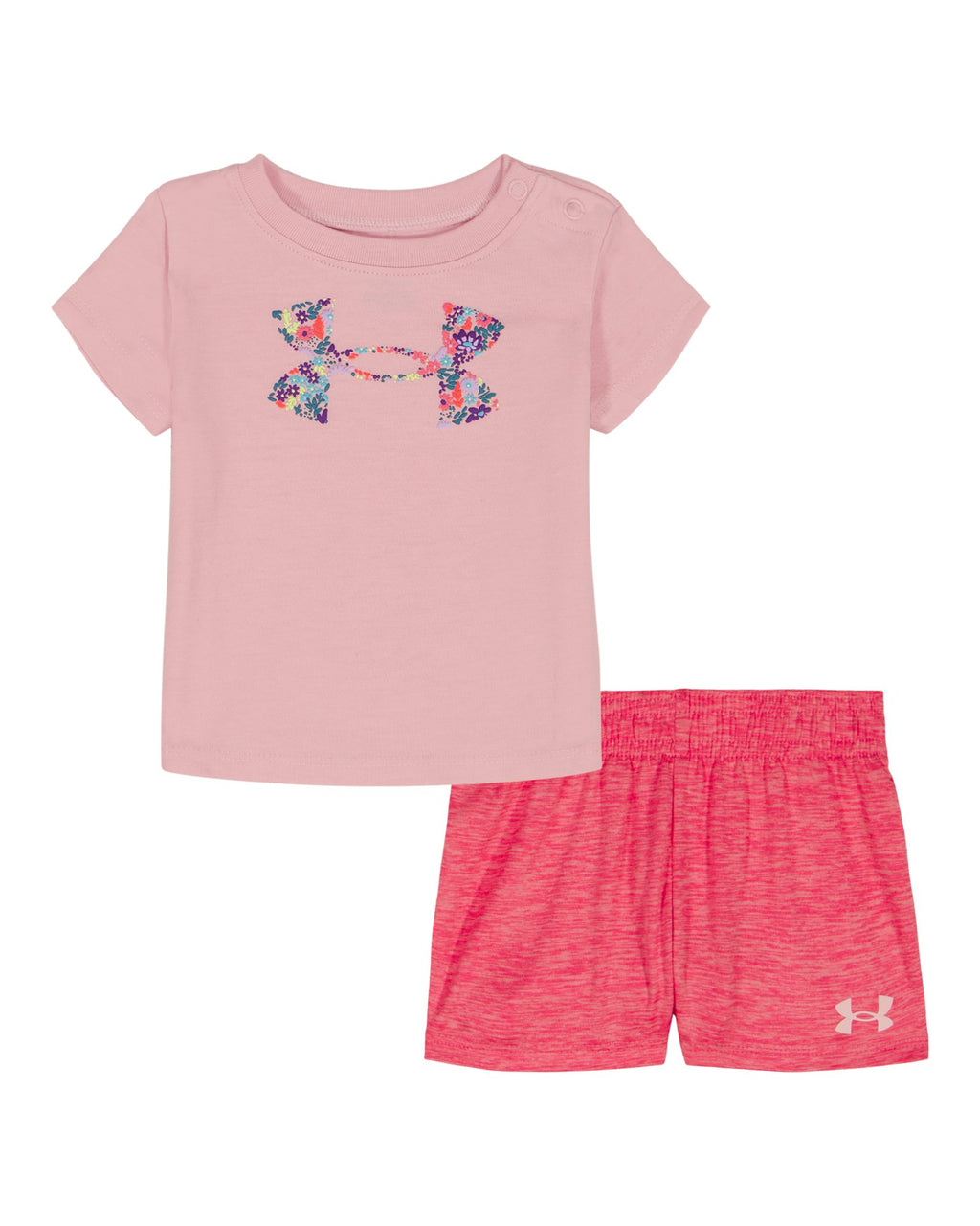 UA Ditsy Logo Newborn Girls' Set - Pink