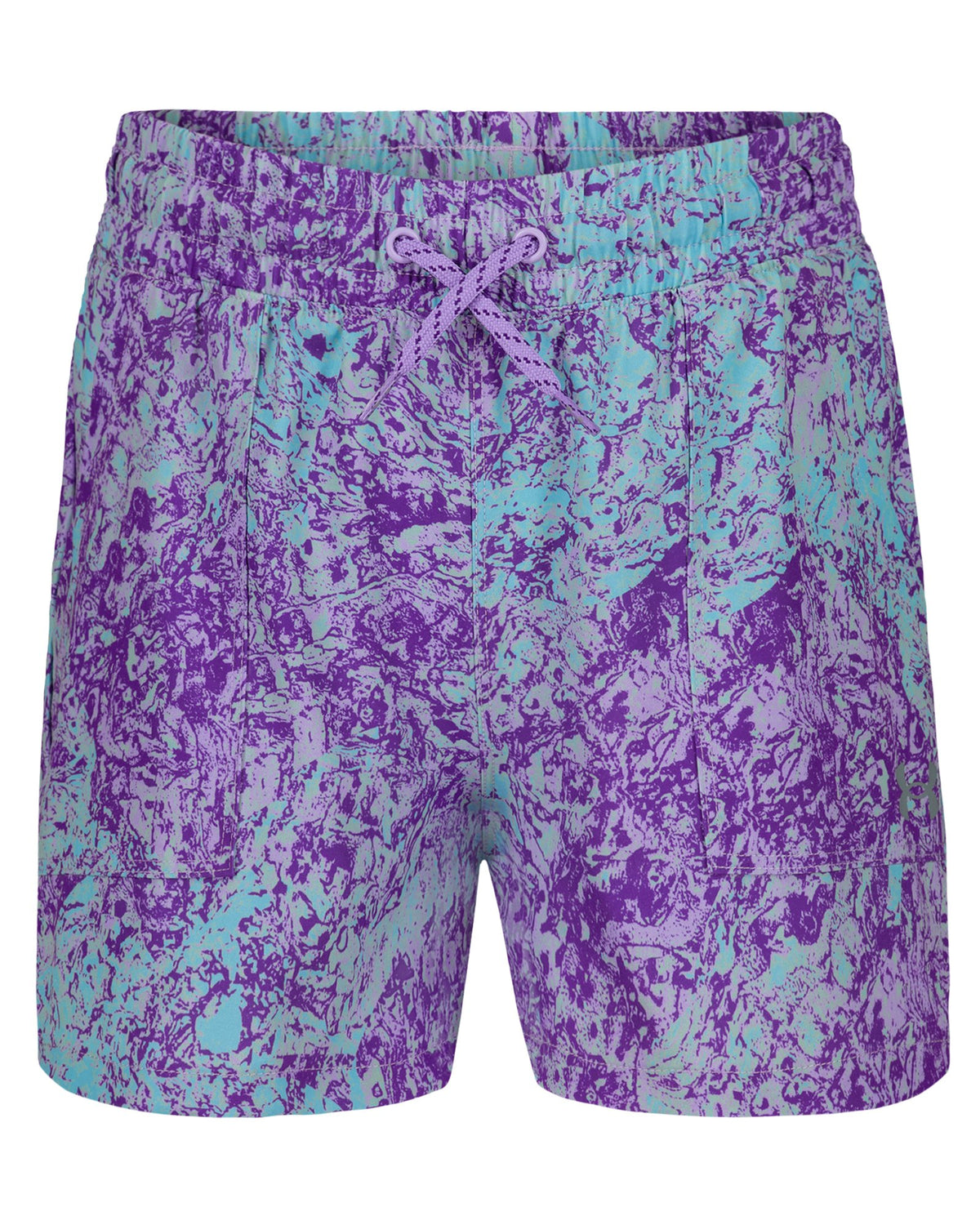 UA Tile Base Girls' Shorts - Purple