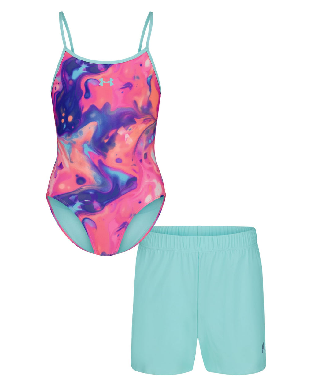 UA Mixed In Little Girls' Set - Pink