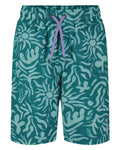 UA Etching Boys' Volley Shorts - Green