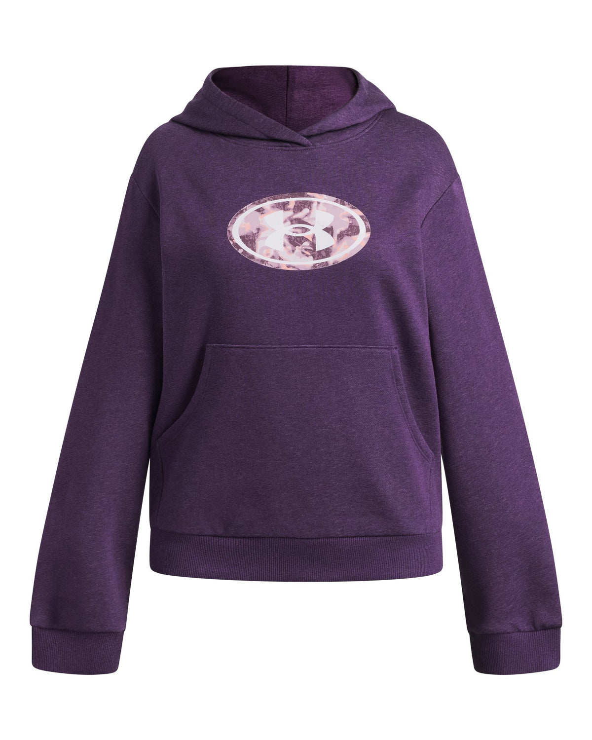 UA Big Logo Print Fill Girls' Hoodie - Purple